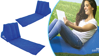 2-Pack of 'Lazy Wedge' Inflatable Garden Loungers - 2 Colours
