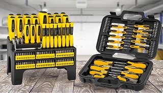 58 or 100-Piece Mighty Toolware Screwdriver and Bit Set