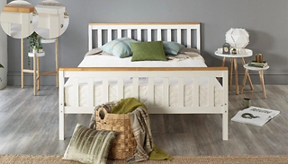 Pacific Solid Wood Bed - 2 Options, 5 Sizes