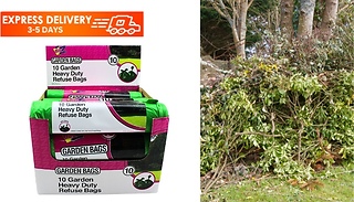 10-Pack Heavy Duty Garden Bags on Roll