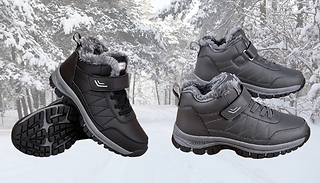 Faux Leather Snow Boots - 2 Colours, 6 Sizes