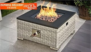 Icarus Rattan Fire Pit Coffee Table