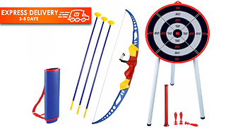 Kid's Bow & Arrow Archery Set And Target