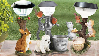 Solar LED Light-Up Animal Garden Ornament - 3 Designs