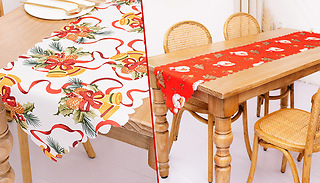 Christmas Festive Table Cloth Runners - 5 Designs