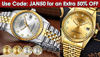 1 or 2 Fngeen Quartz Core Watches for Him or Her - 4 Designs