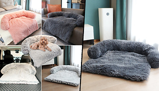 Plush Protective Pet Bed Sofa Cover - 4 Colours & 6 Sizes