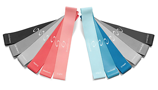 6 Generise Gym Loop Resistant Bands - 2 Colour Selections
