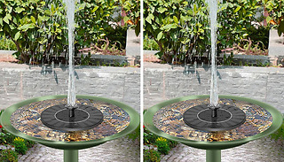 1 or 2 Solar Powered Floating Fountains - 2 Styles