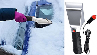 12V Heated Snow & Ice Windscreen Scraper