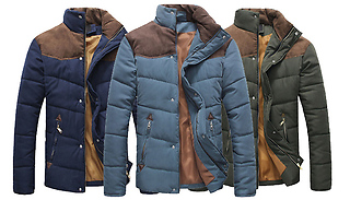 Men's Padded Autumn Jacket - 4 Colours & 6 Sizes