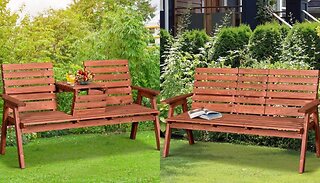2-in-1 Outsunny Convertible Garden Bench!