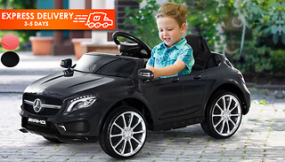 Kids Ride-On Mercedes Benz Car with Radio & Lights - 2 Colours