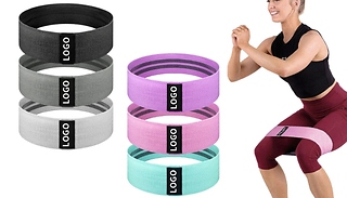 1 or 3 Workout Resistance Bands - 6 Colours, 3 Intensity Levels