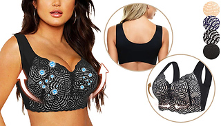 Wireless Lace Lifting and Shaping Bra - 4 Colours & 7 Sizes