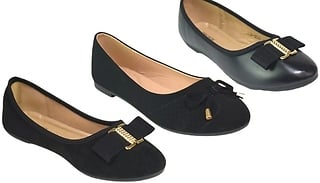 Bow-Detailed Slip-On Shoes - 3 Designs, 6 Sizes