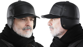 Men's Winter Baseball Cap With Ear-Flaps