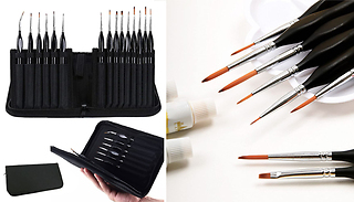 15-Piece Fine Detail Paint Brush Set