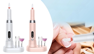 21-Piece Rechargeable Base Electric Nail Drill! - 2 Colours