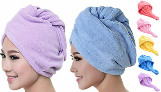 Quick Dry Microfibre Hair Towel - 5 Colours