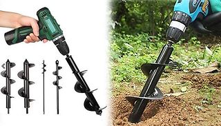 Garden Post Lawn Digger Bit with Hex Drive - 2 Sizes
