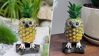 Novelty Pineapple Owl Garden Statue