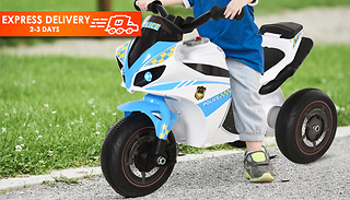 HOMCOM Toddlers 3-Wheel Plastic Motorcycle