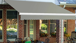 Weather-Resistant Retractable Canopy Awning - 3 Sizes