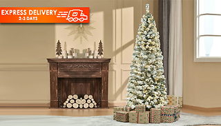 6ft LED Snow Covered Christmas Tree