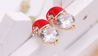 Santa Hat Stud Earrings