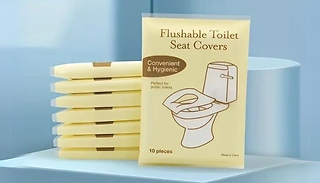 Flushable Toilet Seat Covers - 20, 40 or 100-Pieces