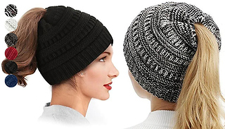 Women's Warm Knit Crochet Cap - 6 Colours