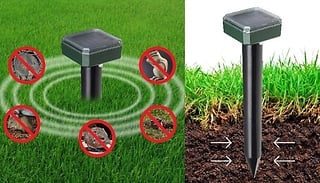1 or 2 Solar-Powered Ultrasonic Pest Repellents!