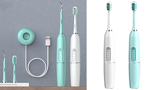Electric Toothbrush and Dental Scaler Tool - 2 Colours