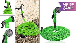 Expanding Stretchy Hose with Spray Gun - 8 Sizes & 2 Colours