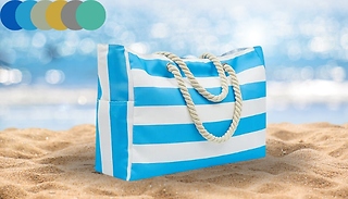 Large Canvas Beach Bag - 6 Colours