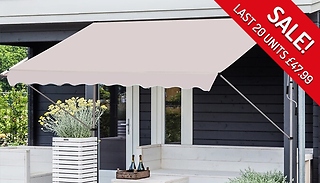 Outsunny Adjustable Aluminium Garden Awning!