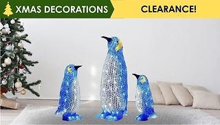 Christmas Decoration Acrylic LED Penguin Light - 4 Options