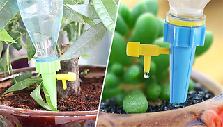10 Self-Contained Auto Drip Watering Irrigation Spikes - 2 Colours