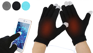 Touch Screen USB Self-Heating Gloves - 3 Colours