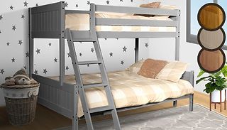 Enmore Triple Wooden Bunk with Optional Mattress - 4 Colours