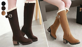 Knee High Snow Boots - 3 Colours & 3 Sizes