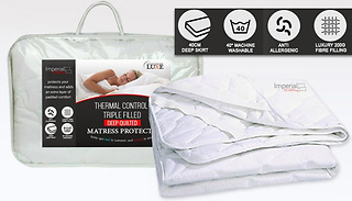 Thermal Control Mattress Protector in 4 Sizes - Energy Saving!