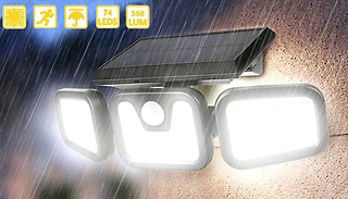 360-Degree Waterproof Motion Sensor Solar Light - 1 or 2