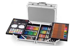 145 Piece Artist's Aluminium Art Carry Case 