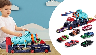 Kid's Transport Launch Truck & Gun Toy