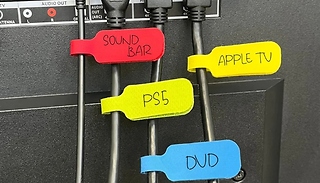 50-Pack of Coloured Cable Organiser Labels!