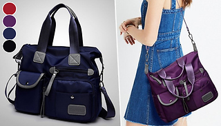 Women's Nylon Multi-Pocket Messenger Bag - 4 Colours