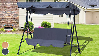 3-Seater Garden Swing Chair - 2 Colours