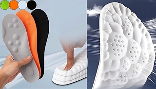 1 or 2-Pack of Breathable Cloud Insoles - 4 Colours, 5 Sizes